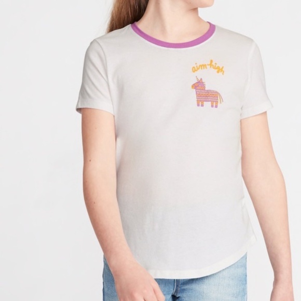 “Aim high” Old navy White-tee